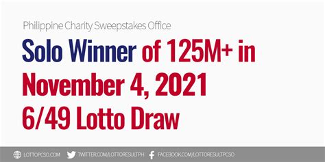 November 4, 2021 Lotto 6/42, SuperLotto 6/49 PCSO Lotto Results.